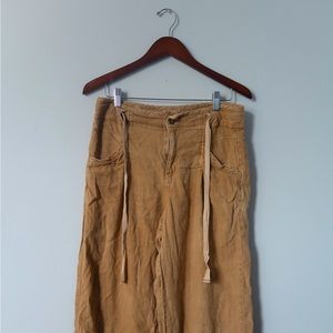 Cute Linen Drawstring Pants